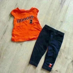 University of ILLINOIS outfit size 3-6 months